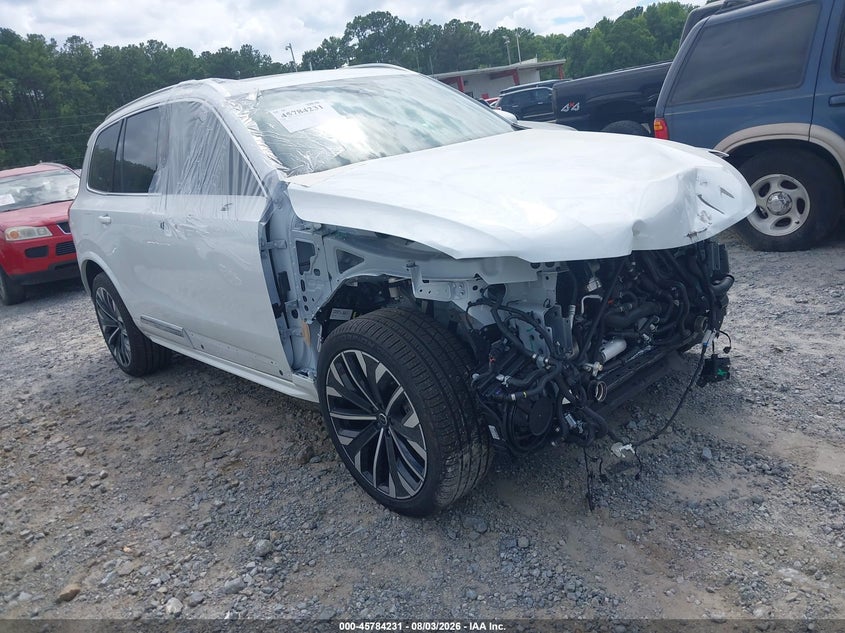Vin: yv4h60pf3t1512293, lot: 46283055, volvo xc90 plug-in hybrid ultra, t8 awd, electric/gasoline, bright, 7 seats 2026 img_1