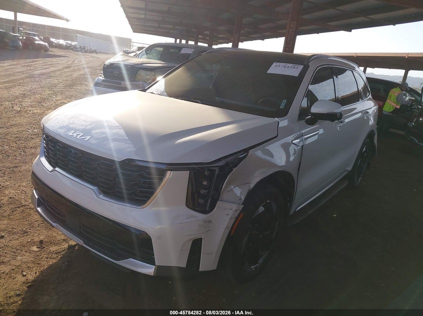 Vin: kndrkdjg6s5351943, lot: 46283106, kia sorento hybrid sx prestige 20252