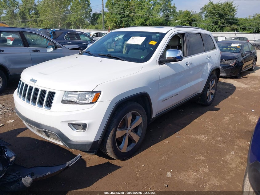 Vin: 1c4rjfbg2ec541025, lot: 46283112, jeep grand cherokee limited 20142