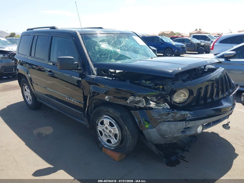 Vin: 1c4njpbb7gd603055, lot: 46283140, jeep patriot sport 2016 img_1
