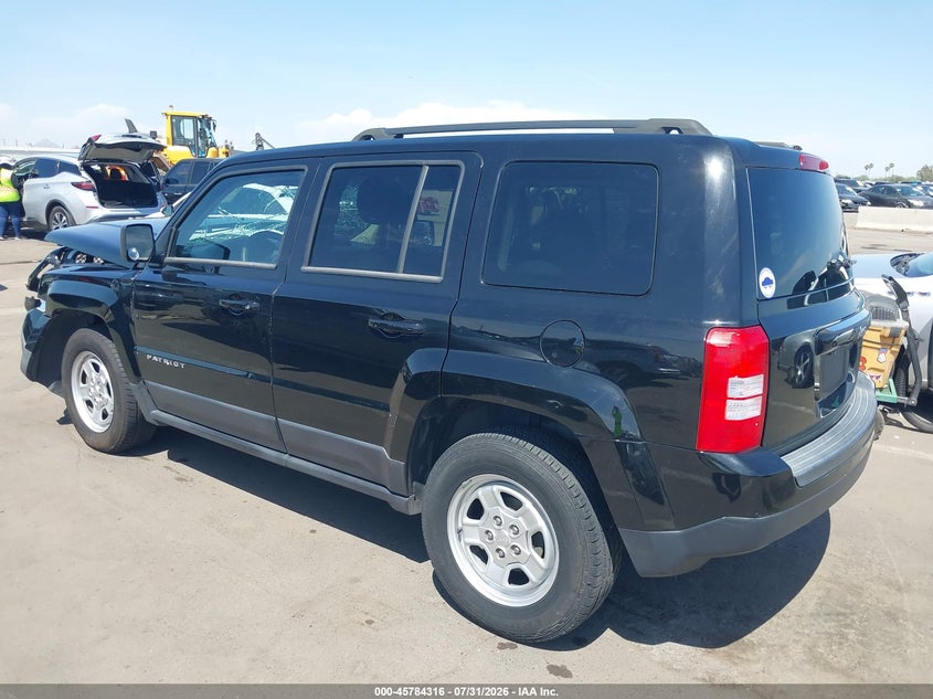 Vin: 1c4njpbb7gd603055, lot: 46283140, jeep patriot sport 20163