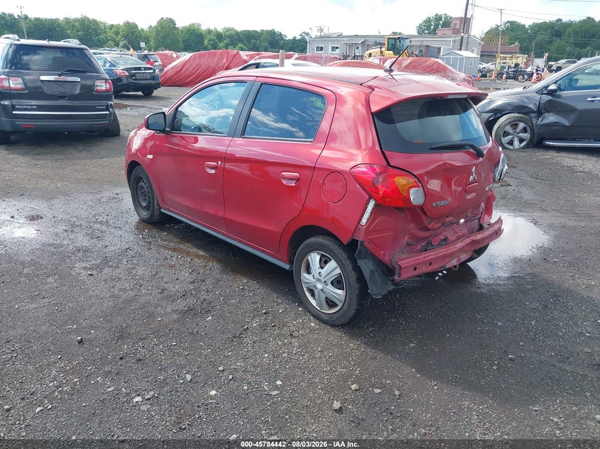 Vin: ml32a3hj8fh009191, lot: 46283266, mitsubishi mirage de 20153