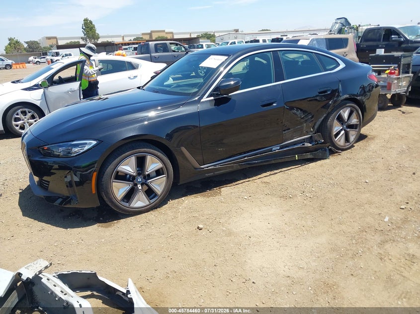Vin: wby43aw02rfs43677, lot: 46283284, bmw i4 gran coupe edrive35 20242