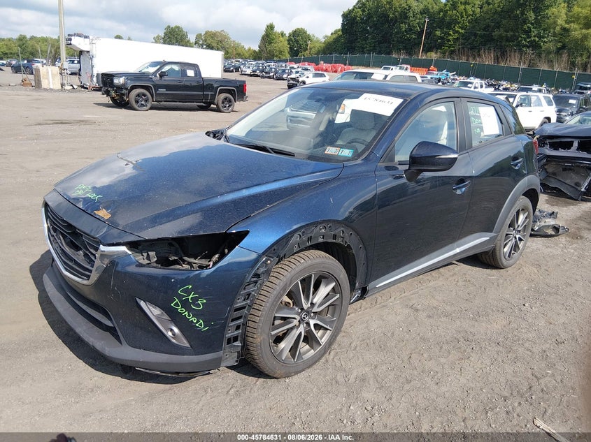 Vin: jm1dkfd71h0166657, lot: 46283455, mazda cx-3 grand touring 20172
