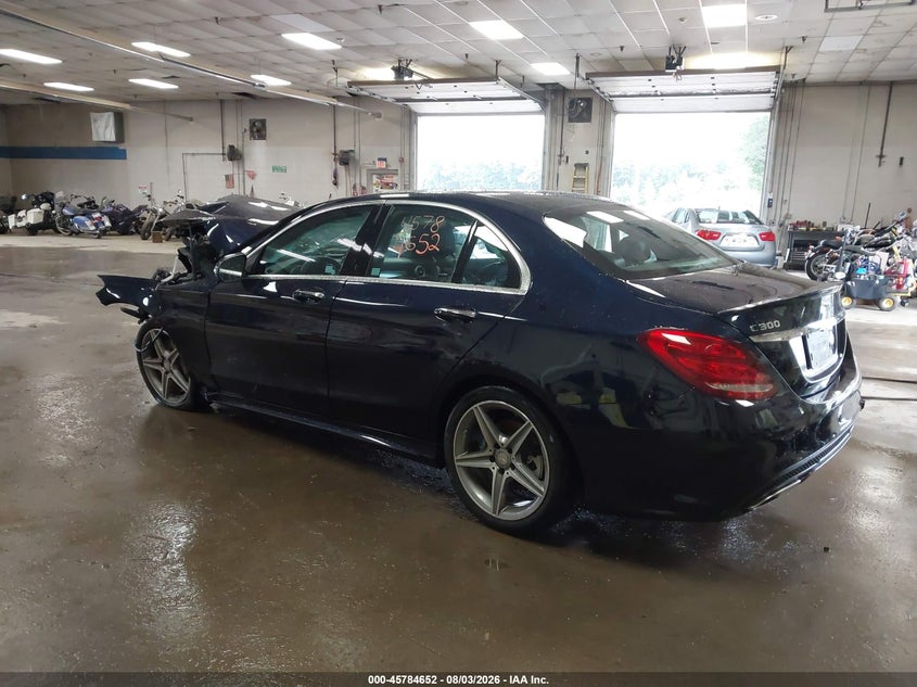 Vin: 55swf4kb1hu199733, lot: 46283476, mercedes-benz c 300 sport 4matic 20173