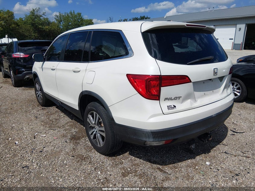 Vin: 5fnyf6h57gb066271, lot: 46283541, honda pilot ex-l 20163