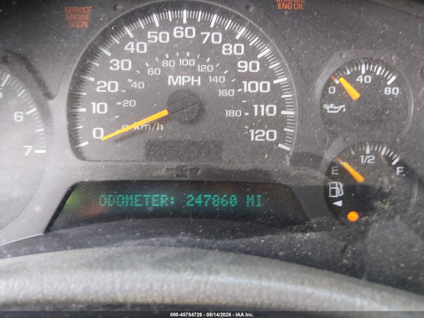CHEVROLET TRAILBLAZER EXT 2002 VIN 1GNET16S626118203