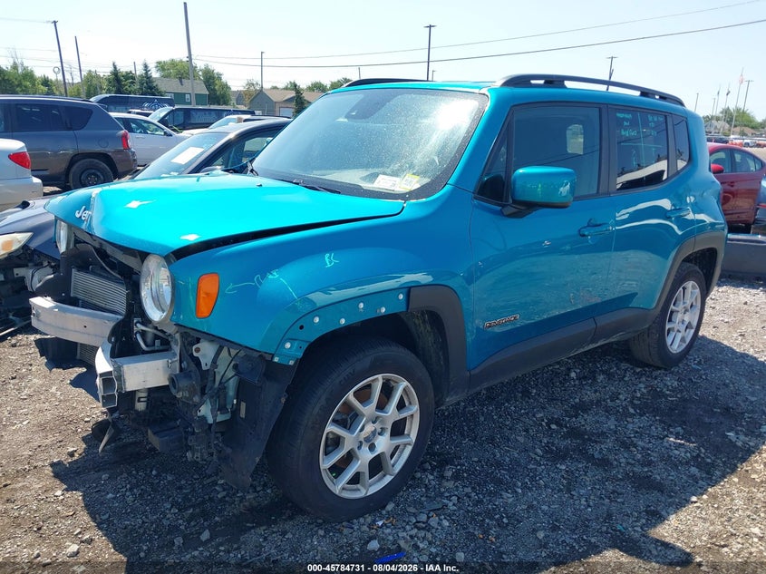 Vin: zacnjdbb0mpn11875, lot: 46283555, jeep renegade latitude 4x4 20212