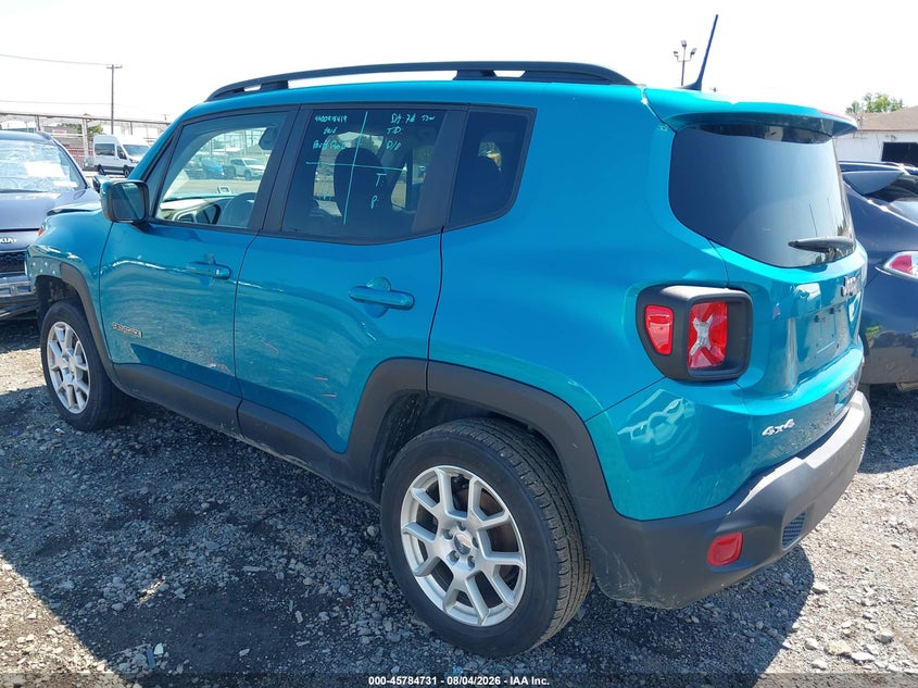 Vin: zacnjdbb0mpn11875, lot: 46283555, jeep renegade latitude 4x4 20213