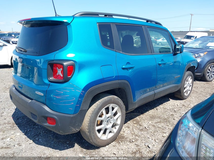 Vin: zacnjdbb0mpn11875, lot: 46283555, jeep renegade latitude 4x4 20214