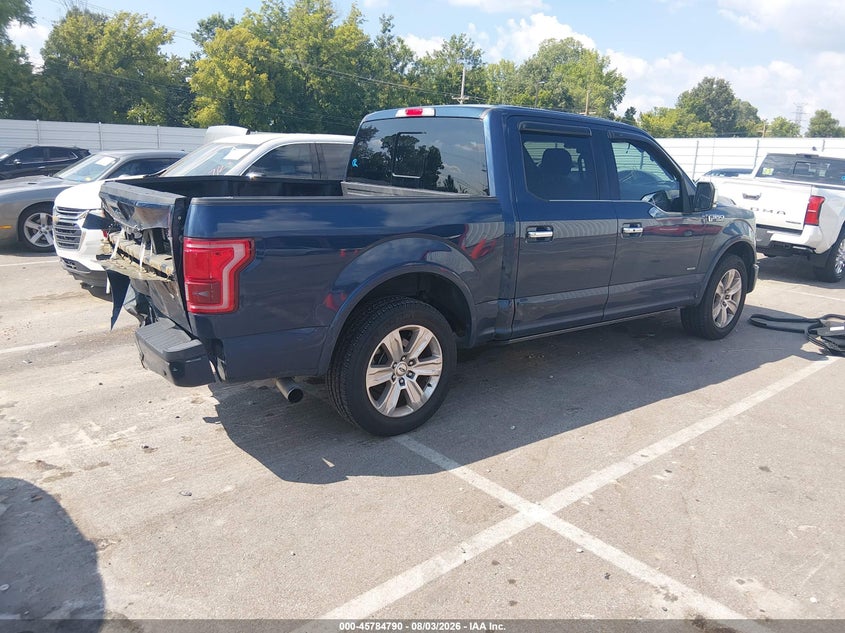 Vin: 1ftew1cgxffc77098, lot: 46283614, ford f-150 platinum 20154