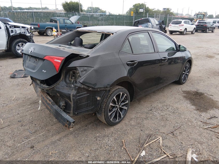 Vin: 5yfburhe5hp707484, lot: 46283676, toyota corolla se 20174