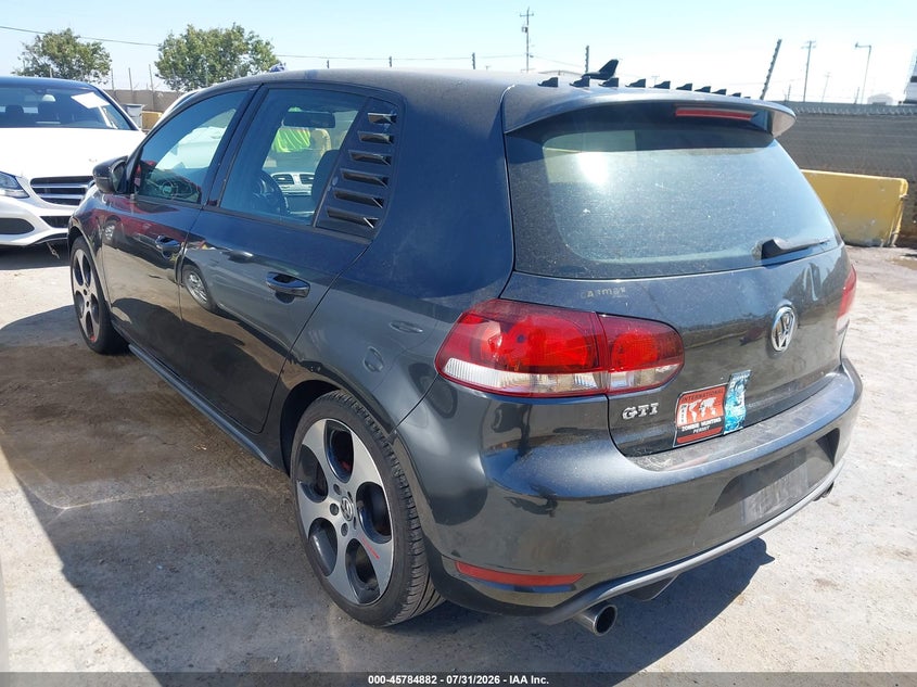 Vin: wvwhd7aj3cw015892, lot: 46283706, volkswagen gti 4-door 20123