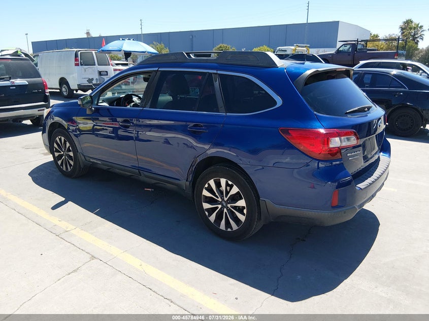 Vin: 4s4bsanc6h3416300, lot: 46283770, subaru outback 2.5i limited 20173