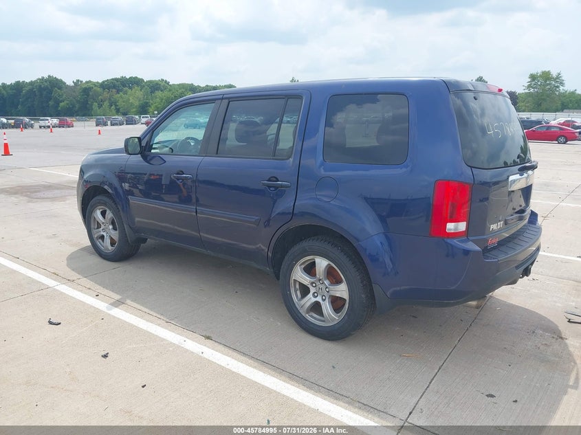 Vin: 5fnyf4h5xdb018134, lot: 46283819, honda pilot ex-l 20133