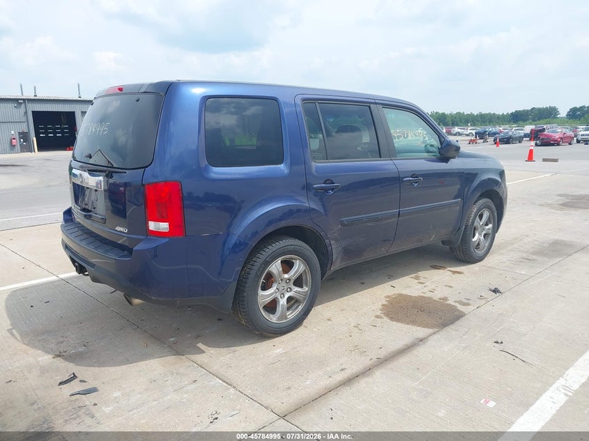 Vin: 5fnyf4h5xdb018134, lot: 46283819, honda pilot ex-l 20134