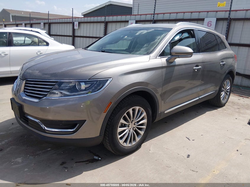 Vin: 2lmpj6kr0hbl50183, lot: 46283829, lincoln mkx select 20172