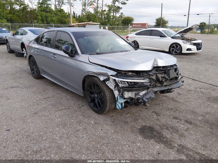 Vin: 2hgfe2f57nh594424, lot: 46283845, honda civic sport 2022 img_1