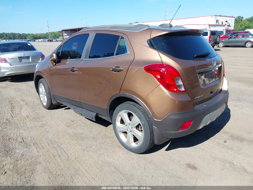 Vin: kl4cjfsb4gb568188, lot: 46283859, buick encore convenience 20163