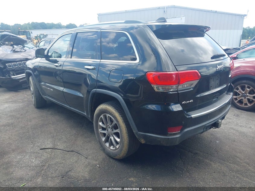 Vin: 1c4rjfbg9fc704917, lot: 46283877, jeep grand cherokee limited 20153