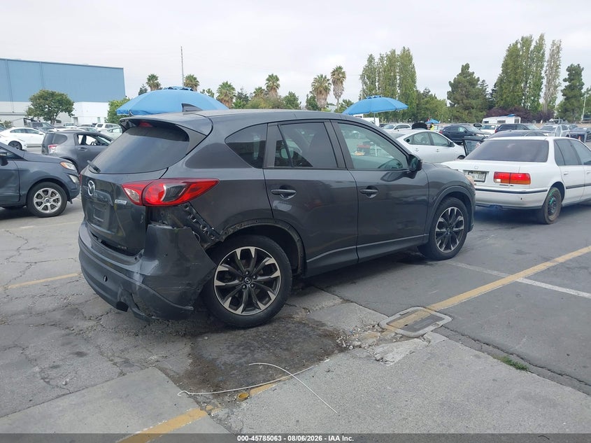 Vin: jm3ke4dy6g0736380, lot: 46283887, mazda cx-5 grand touring 20164