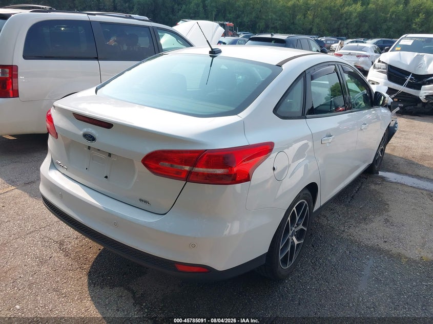 Vin: 1fadp3h27jl301360, lot: 46283915, ford focus sel 20184