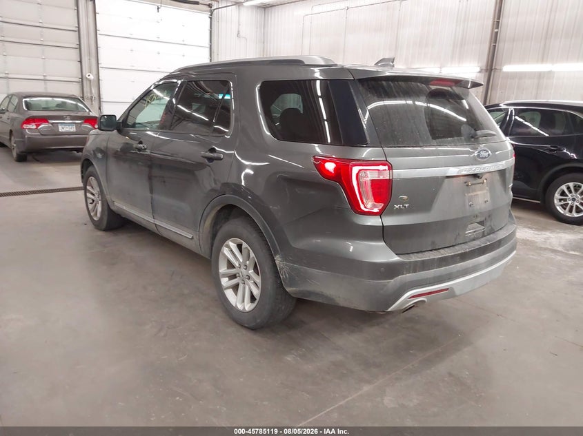 Vin: 1fm5k7d83ggd00587, lot: 46283943, ford explorer xlt 20163