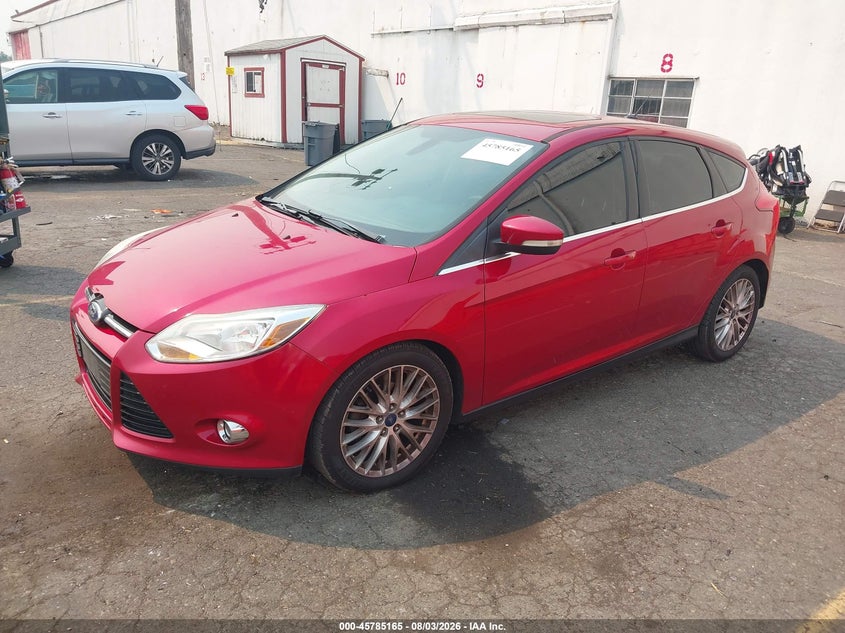 Vin: 1fahp3m2xcl155675, lot: 46283989, ford focus sel 20122