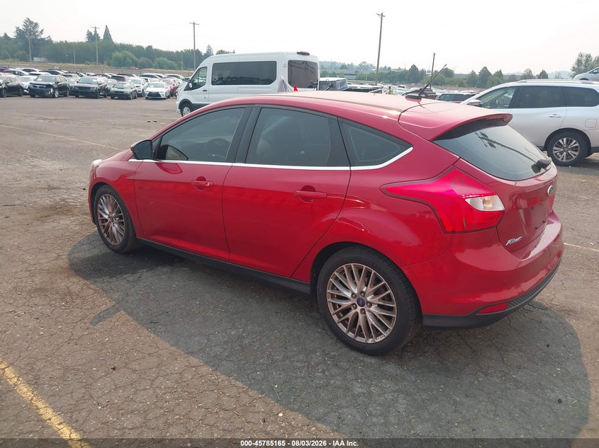 Vin: 1fahp3m2xcl155675, lot: 46283989, ford focus sel 20123