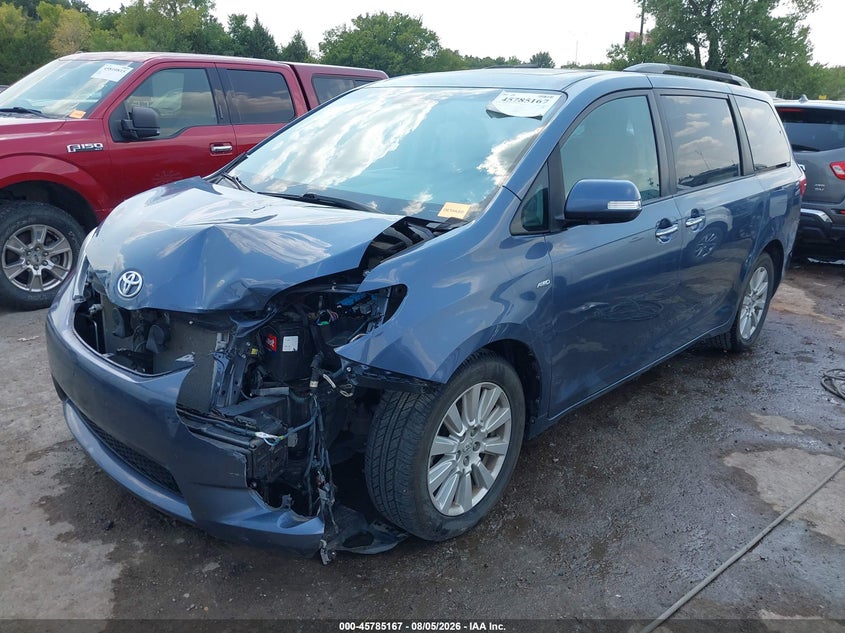 Vin: 5tddz3dc7hs151987, lot: 46283991, toyota sienna limited premium 7 passenger 20172