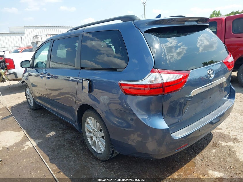Vin: 5tddz3dc7hs151987, lot: 46283991, toyota sienna limited premium 7 passenger 20173