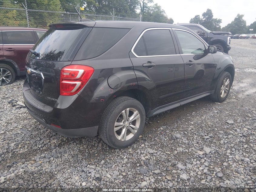 Vin: 1gnalbek6gz105835, lot: 46284020, chevrolet equinox ls 20164