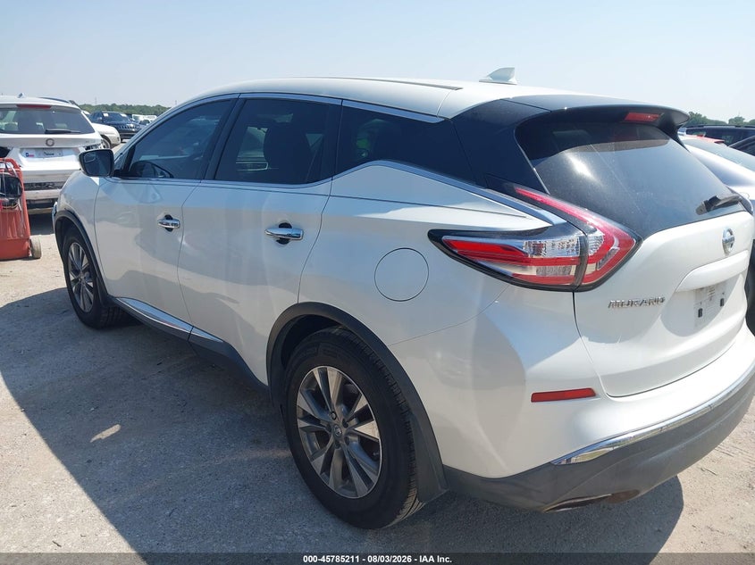 Vin: 5n1az2mg6gn142486, lot: 46284035, nissan murano s 20163