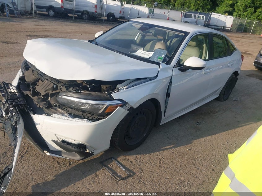 Vin: 2hgfe2f27nh525089, lot: 46284062, honda civic lx 20222