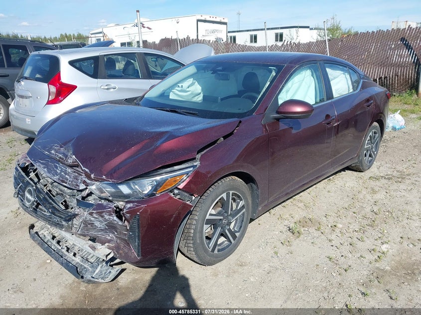 Vin: 3n1ab8cv0ry302317, lot: 46284155, nissan sentra sv xtronic cvt 20242