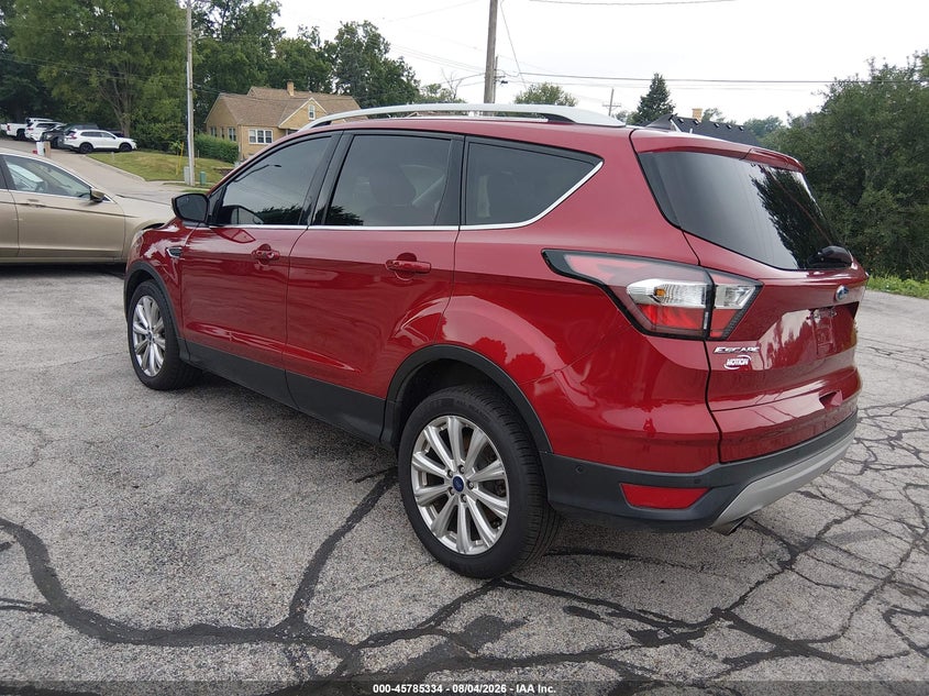 Vin: 1fmcu9j9xjuc48300, lot: 46284158, ford escape titanium 20183