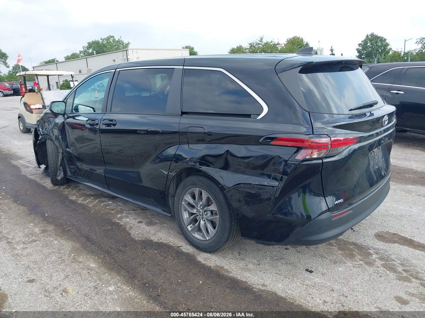 Vin: 5tdkskfc1ms013391, lot: 46284248, toyota sienna le 20213