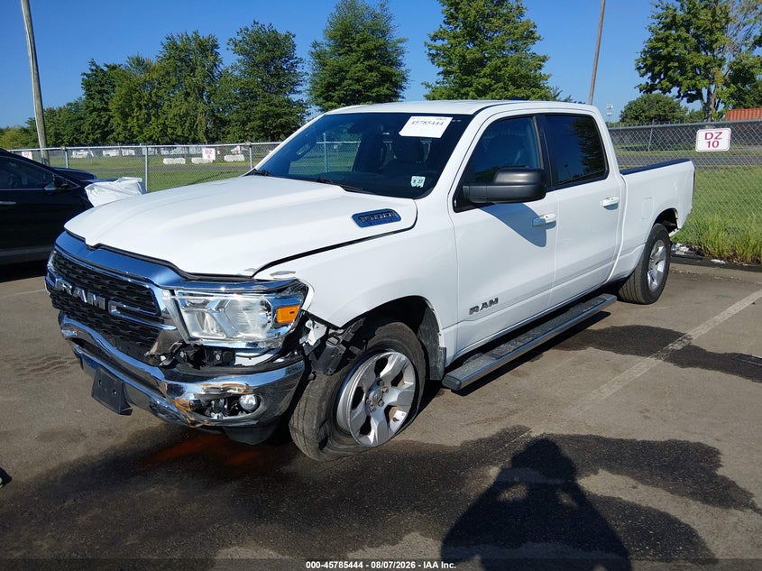 Vin: 1c6rrfmg2nn379575, lot: 46284268, ram 1500 big horn  4x4 6'4 box 20222