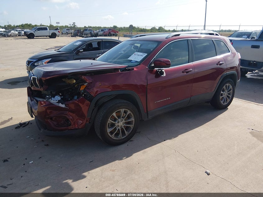 2020 Jeep Cherokee, Изъятое, IAAI, VIN 1C4PJLLB2LD555863 — фото 2