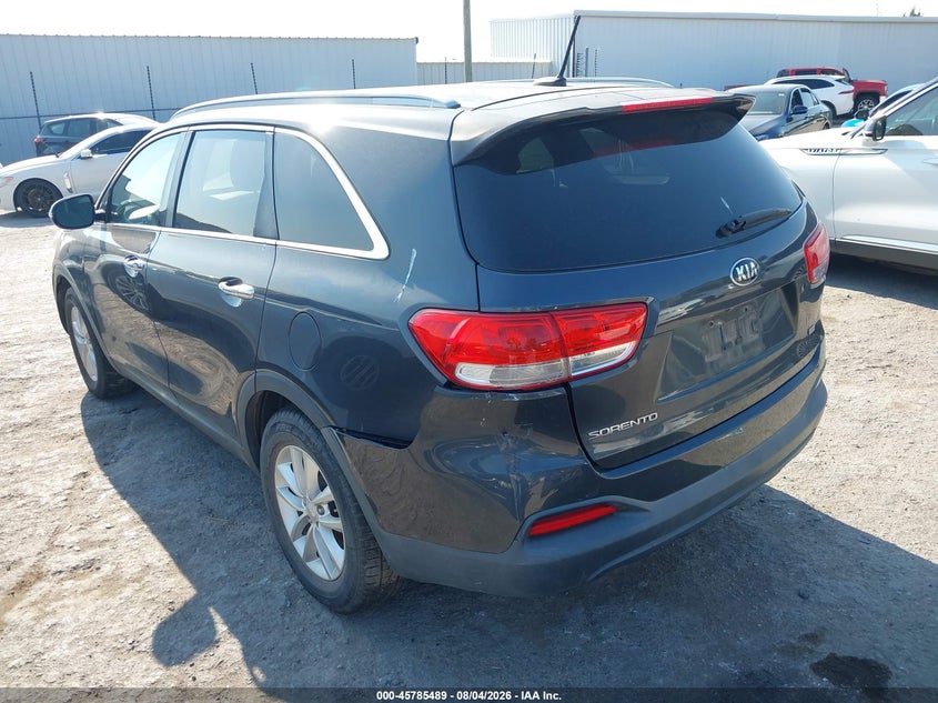 Vin: 5xypg4a32gg091349, lot: 46284312, kia sorento 2.4l lx 20163