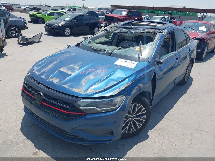 Vin: 3vwc57bu3km107855, lot: 46284338, volkswagen jetta 1.4t r-line/1.4t s/1.4t se 20192