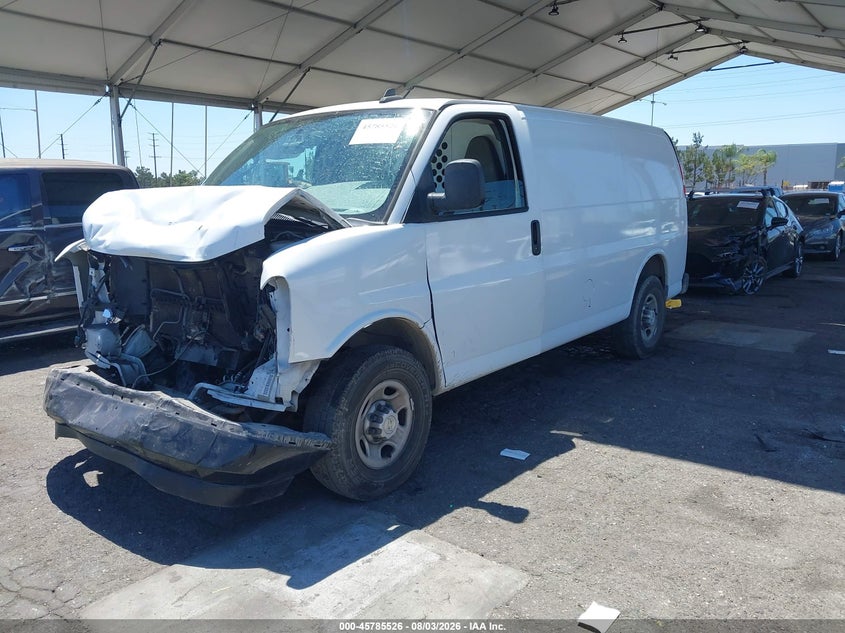 Vin: 1gcwgafg6l1275001, lot: 46284350, chevrolet express cargo rwd 2500 regular wheelbase wt 20202