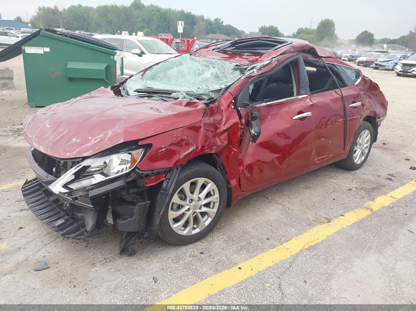 Vin: 3n1ab7ap3jy279652, lot: 46284354, nissan sentra sv 20182