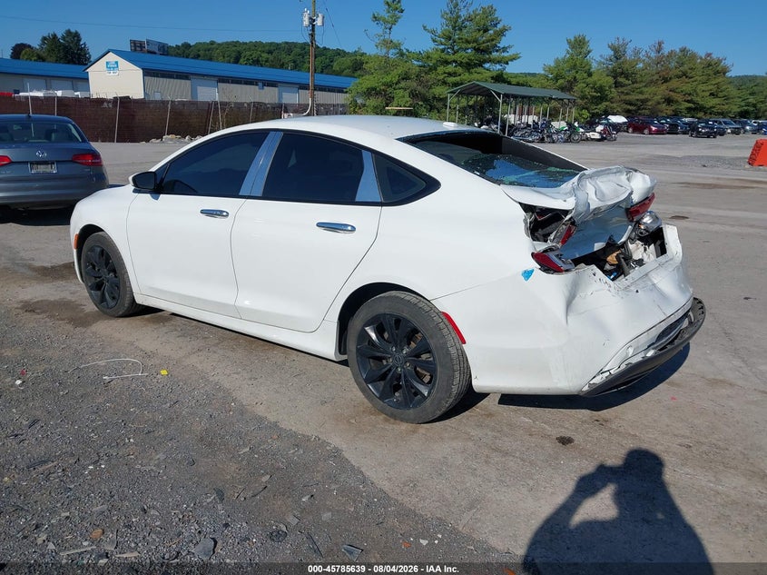Vin: 1c3cccdg1fn636620, lot: 46284463, chrysler 200 s 20153