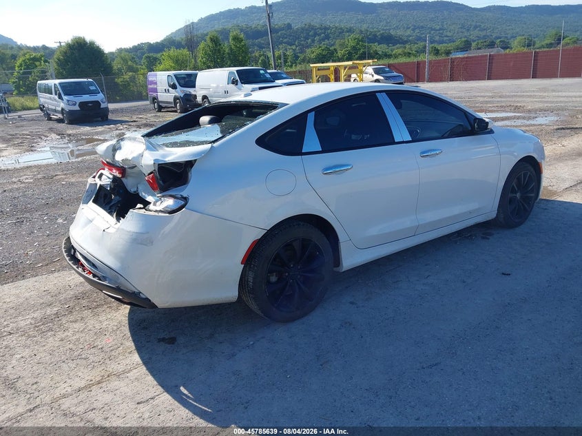 Vin: 1c3cccdg1fn636620, lot: 46284463, chrysler 200 s 20154