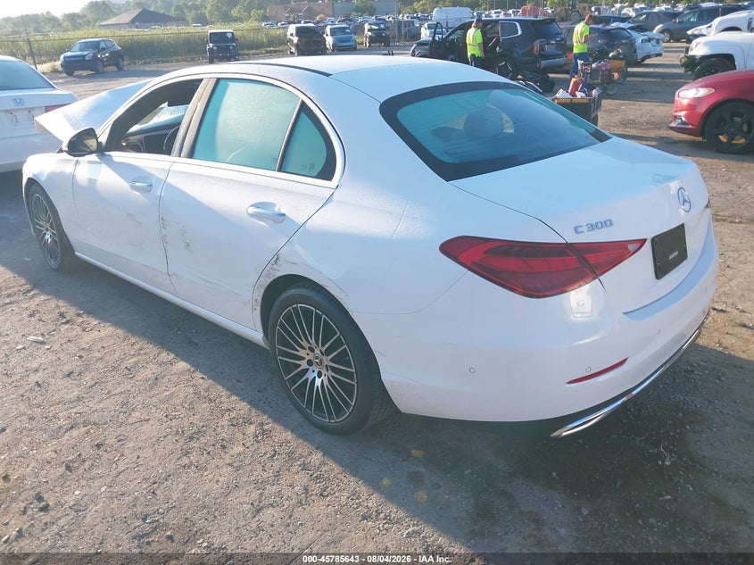 Vin: w1kaf4hb8rr172386, lot: 46284467, mercedes-benz c 300 20243