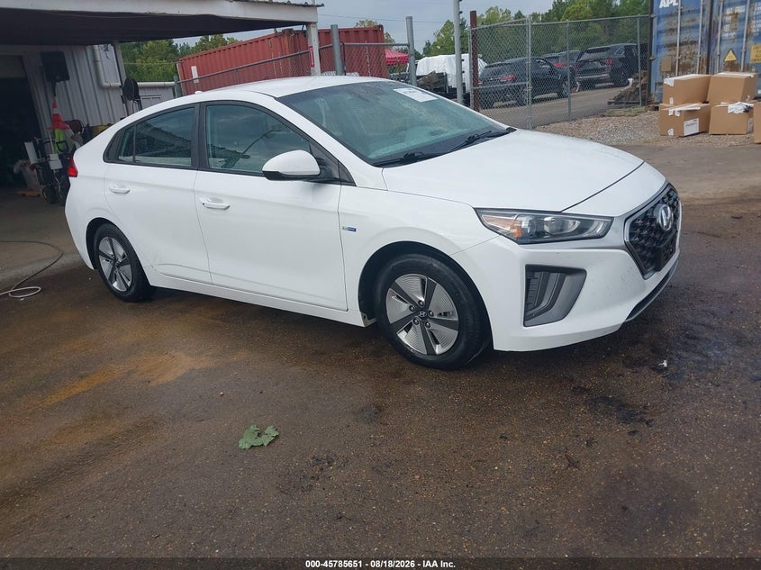 Vin: kmhc65lc4lu219485, lot: 46284475, hyundai ioniq hybrid blue 20201