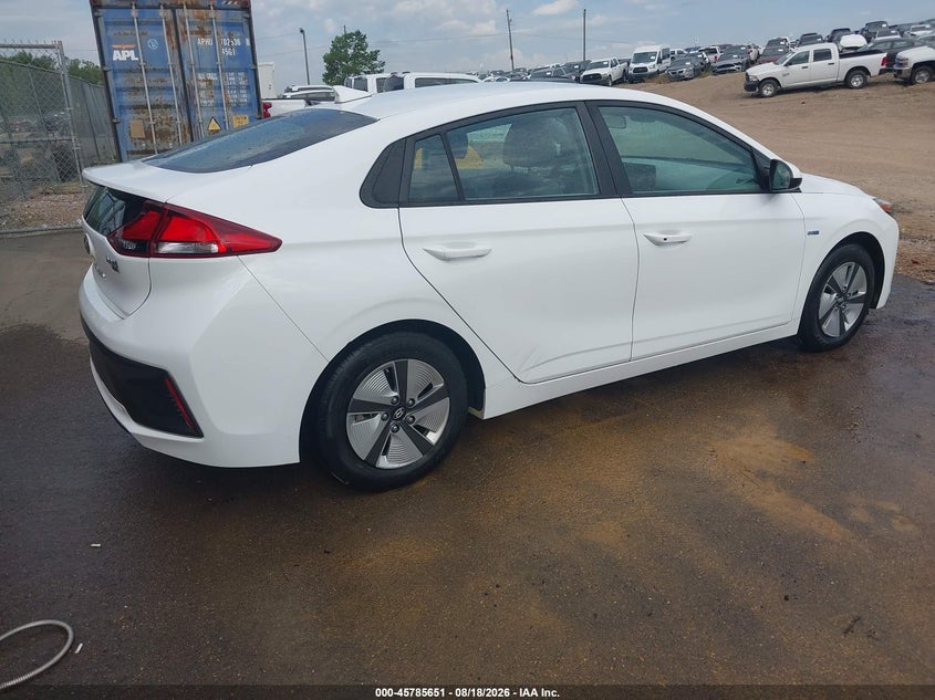 Vin: kmhc65lc4lu219485, lot: 46284475, hyundai ioniq hybrid blue 20204