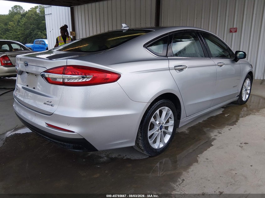 Vin: 3fa6p0lu2kr115728, lot: 46284491, ford fusion hybrid se 20194