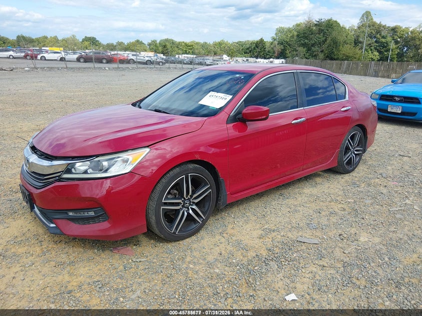 2016 Honda Accord, Вилучене, IAAI, VIN 1HGCR2F65GA069010 — фото 2